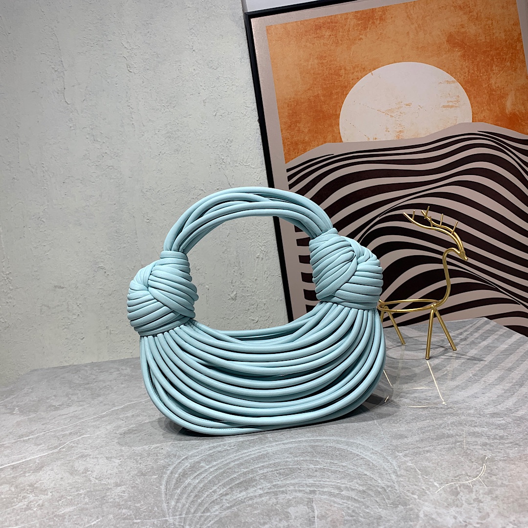 Knot Bag Water-Soft Microfiber Curved Woven Handbag