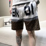 Fendi Clothing Shorts Men Nylon Spring/Summer Collection Fashion Beach