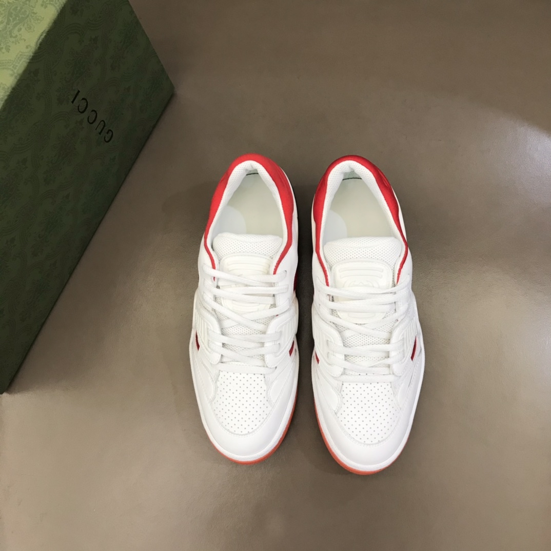 Gucci古驰 橡胶互扣式双GBasket 男士低帮运动鞋
