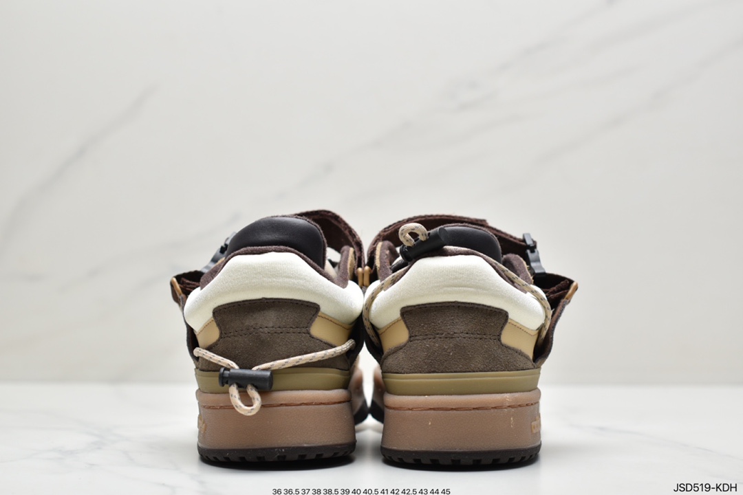 200 Adidas BAD BUNNY FORUM 低帮百搭潮流休闲运动板鞋GW0264