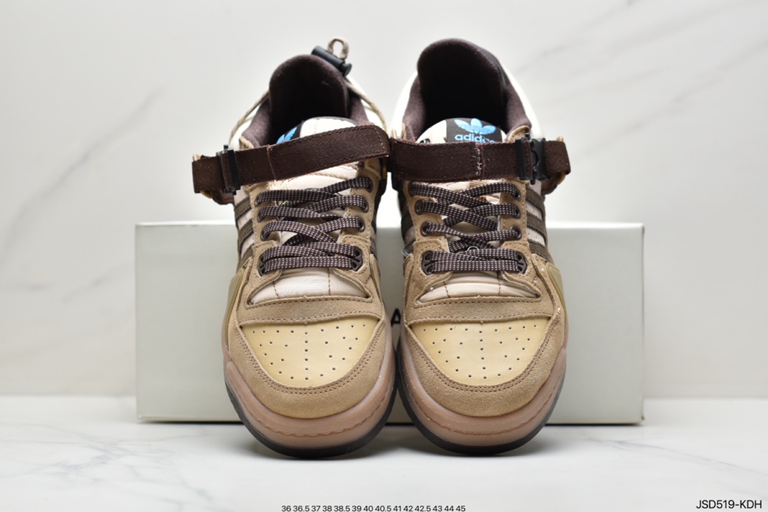 200 Adidas BAD BUNNY FORUM 低帮百搭潮流休闲运动板鞋GW0264