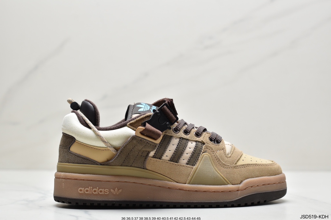 200 Adidas BAD BUNNY FORUM 低帮百搭潮流休闲运动板鞋GW0264