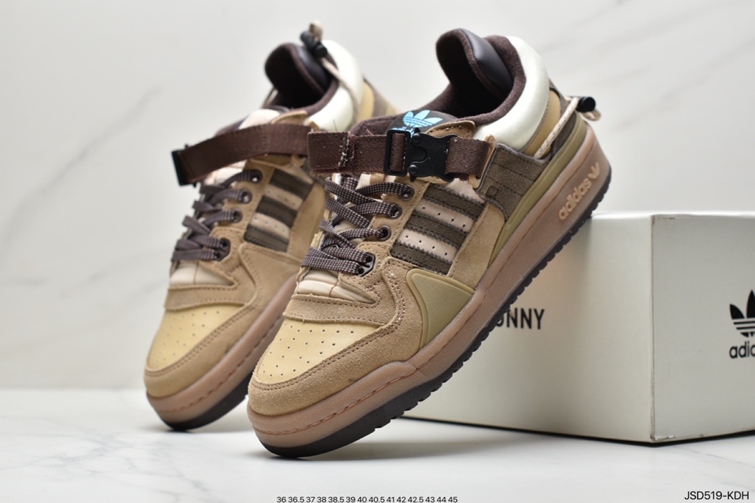 200 Adidas BAD BUNNY FORUM 低帮百搭潮流休闲运动板鞋GW0264