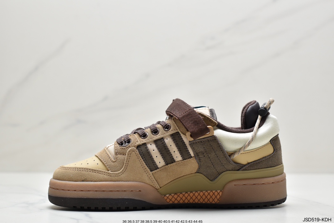 200 Adidas BAD BUNNY FORUM 低帮百搭潮流休闲运动板鞋GW0264