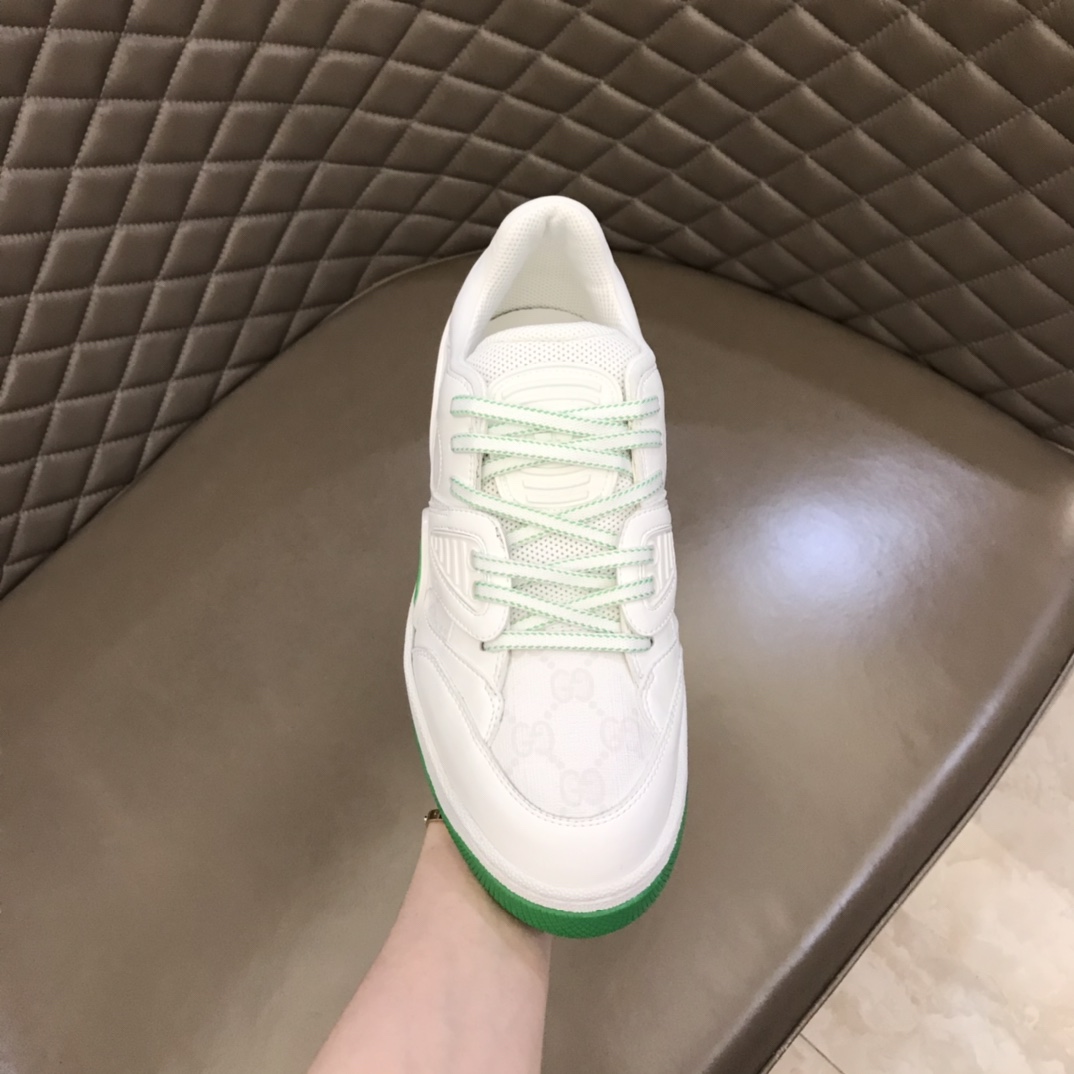 Gucci古驰   橡胶互扣式双GBasket 男士低帮运动鞋