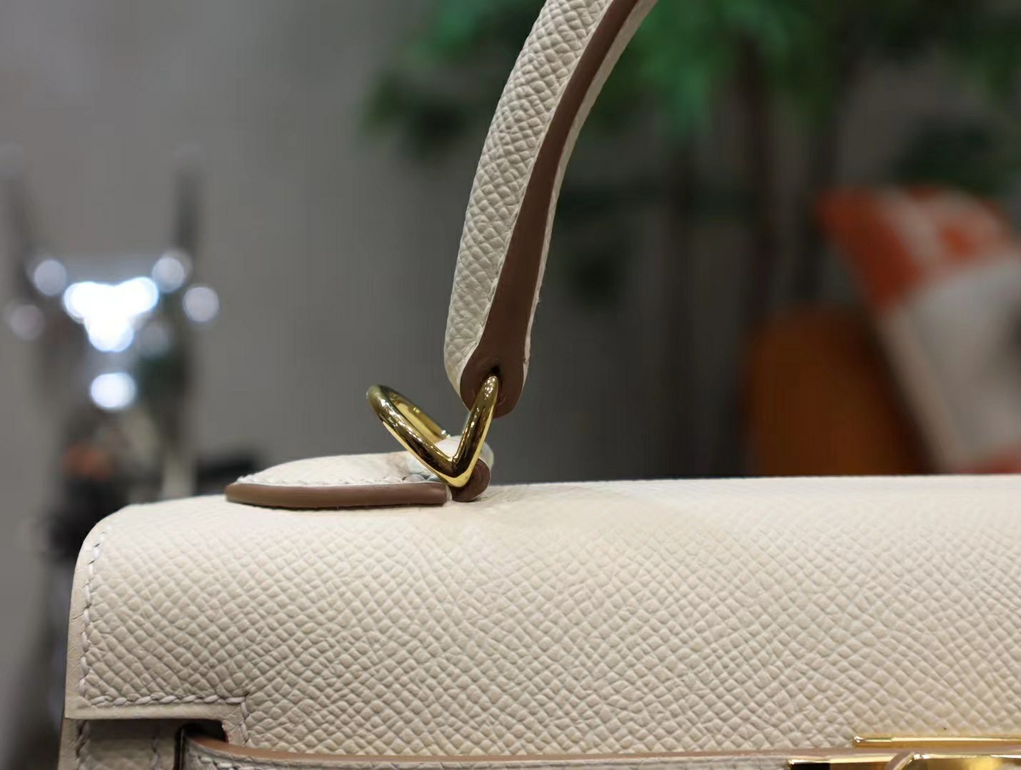 Replica migliore Hermes Kelly Borsette Borse Crossbody & Borse a Tracolla Milkshake bianco Bianco Epsom 7 a1649334103558 5448