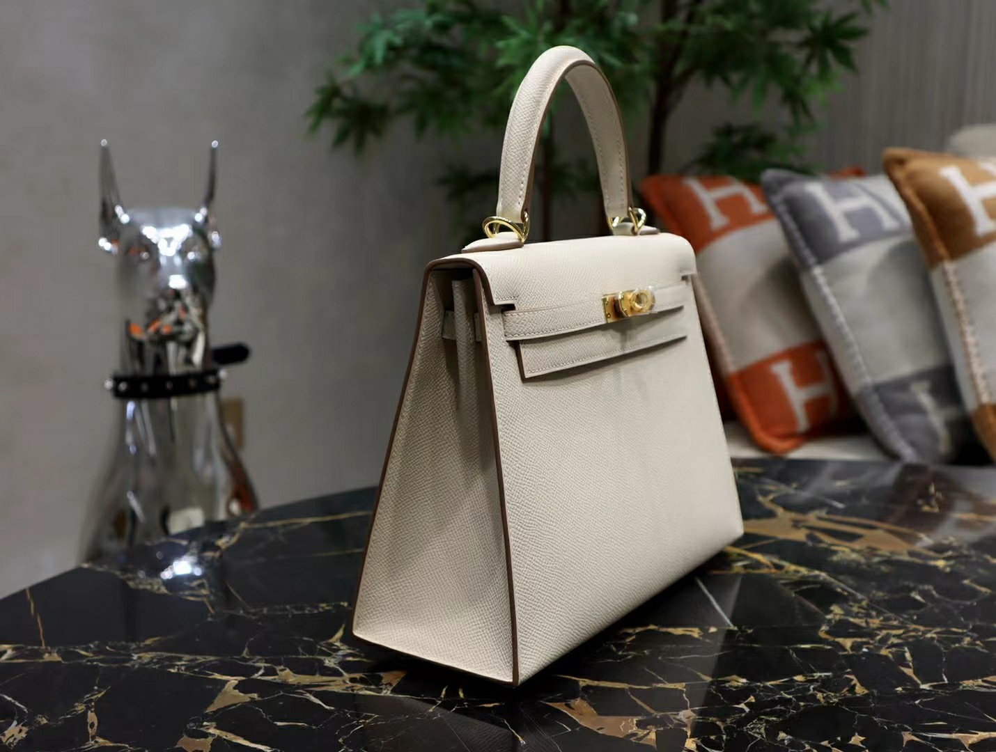 Replica migliore Hermes Kelly Borsette Borse Crossbody & Borse a Tracolla Milkshake bianco Bianco Epsom 9 a1649334103655 3727