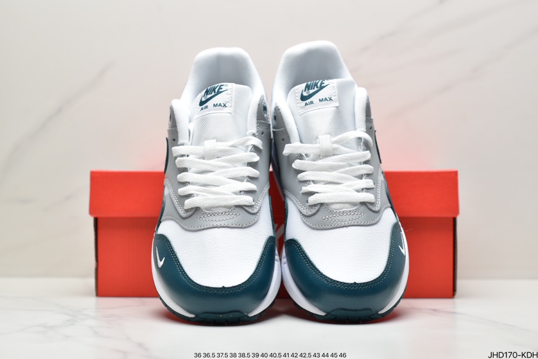 Nike Air Max 1 in White, Dark Green, Wolf Grey and Black DH4059-101