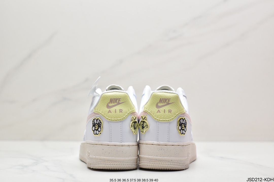 200 Air Force 1 Low 白粉蝴蝶刺绣原楦头原纸板 DJ6377-100