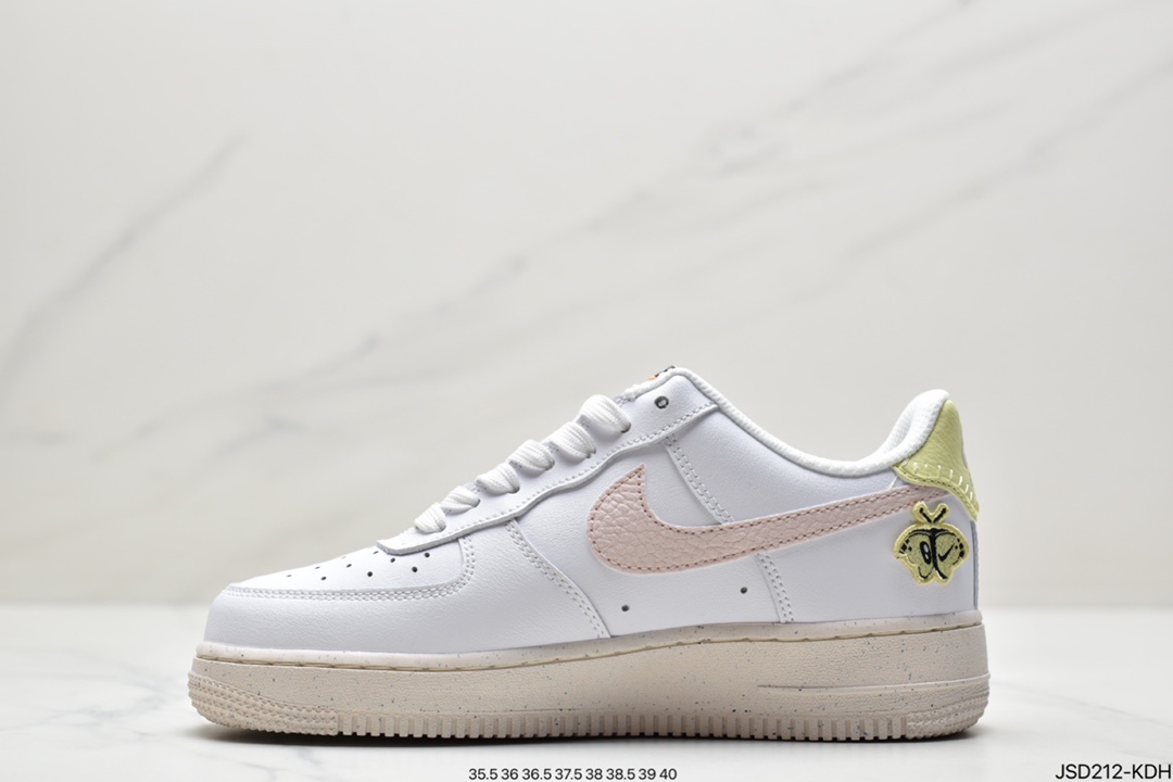 200 Air Force 1 Low 白粉蝴蝶刺绣原楦头原纸板 DJ6377-100