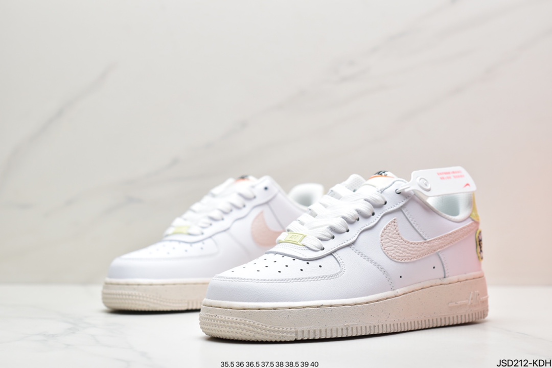 200 Air Force 1 Low 白粉蝴蝶刺绣原楦头原纸板 DJ6377-100