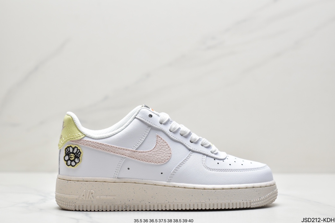 200 Air Force 1 Low 白粉蝴蝶刺绣原楦头原纸板 DJ6377-100