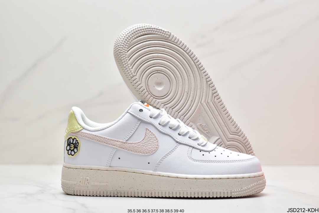 200 Air Force 1 Low 白粉蝴蝶刺绣原楦头原纸板 DJ6377-100