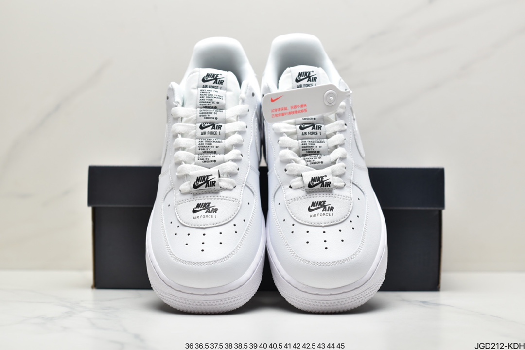 180 耐克NIKE耐克空军低帮板鞋白黑串标CJ1379-100