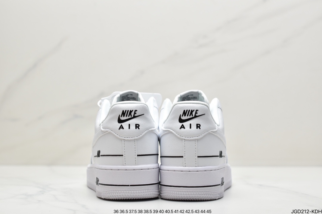180 耐克NIKE耐克空军低帮板鞋白黑串标CJ1379-100