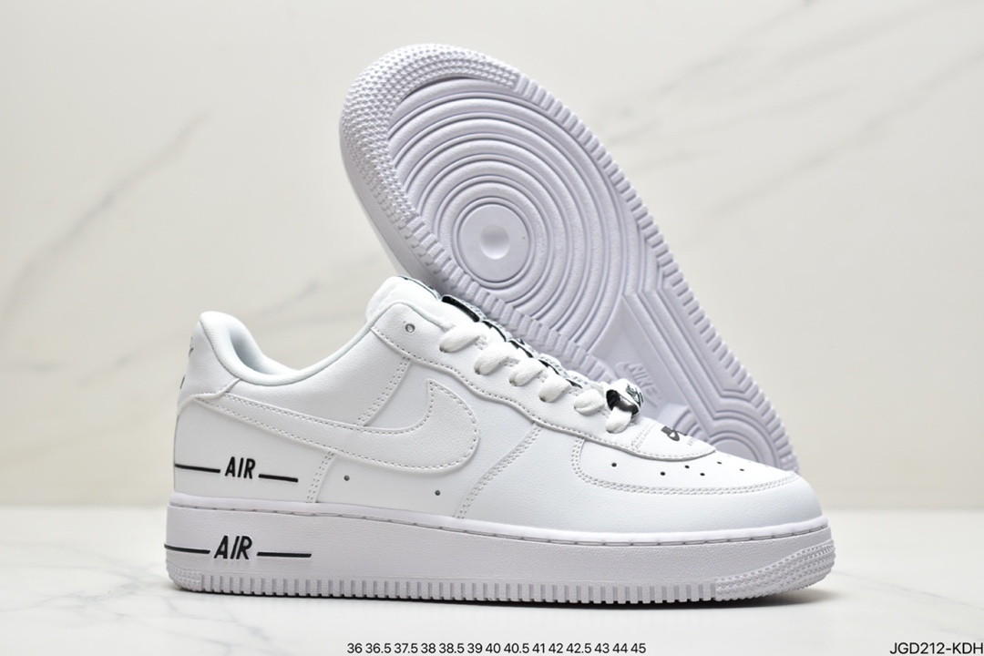 180 耐克NIKE耐克空军低帮板鞋白黑串标CJ1379-100