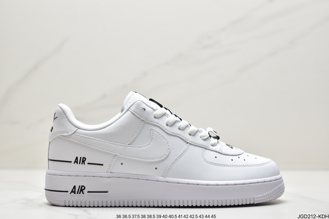 180 耐克NIKE耐克空军低帮板鞋白黑串标CJ1379-100