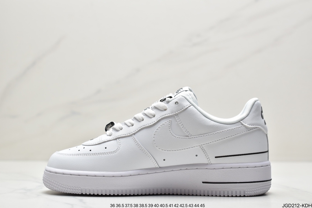 180 耐克NIKE耐克空军低帮板鞋白黑串标CJ1379-100