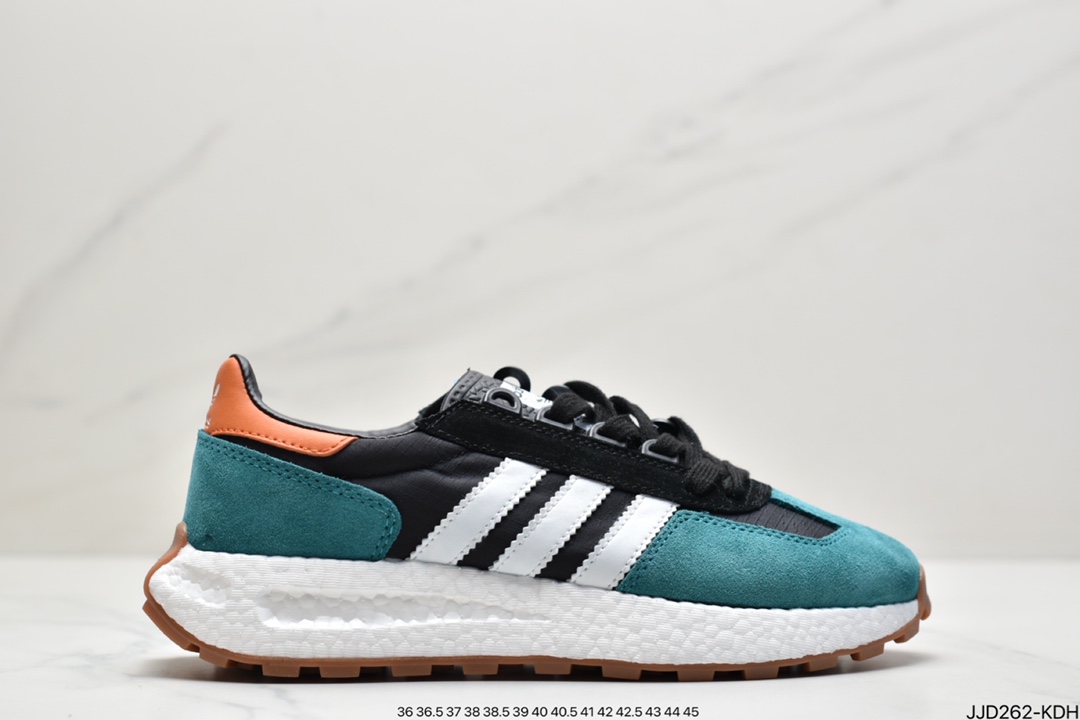 130 真爆阿迪达斯adidas Racing 1 Boost Prototype  速度轻盈复古系列百搭透气运动慢跑鞋 GW0556