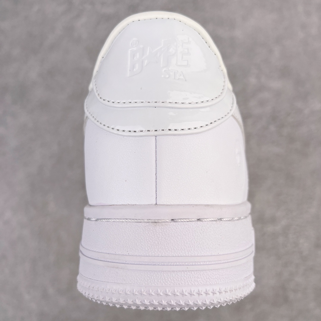 图片[8]-＃C版纯原 Bape Sta To Low 明星同款 猿人头经典漆皮低帮运动休闲板鞋 全套原纸板楦头开发 确保原汁原味 市场最完美低趴版型 一比一鞋头弧度高度鞋身弧度 外贸平台指定订单 匠心打造 开发时长超过半年 独家私模磨具冲刀加持 原厂特供皮料光泽色卡零偏差 内里均采用市场最好的超软原厂填充棉 原数据进口机台高频印压LOGO 最高QC检验标准 控制溢胶瑕疵 深浅定位均保持zp一致 中底嵌入Ortholite缓震材质 全套原包装 包含猿人logo 定制防尘袋 尺码：36 36.5 37 38 38.5 40 40.5 41 42 42.5 43 44 44.5 45 46-选品中心