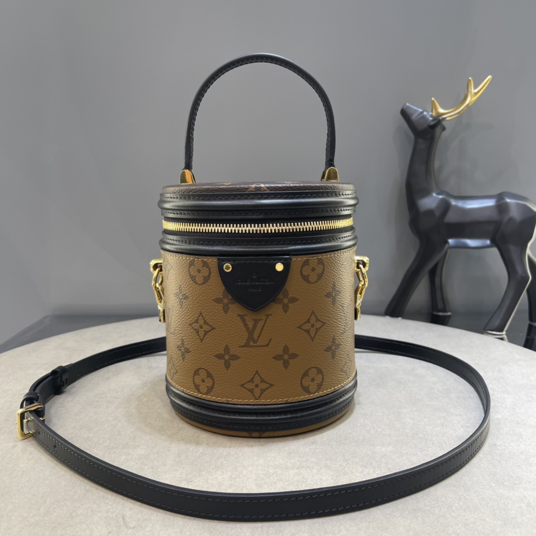 Louis Vuitton LV Cannes Bucket Bags Cosmetic Bags Cylinder & Round Bags Buy Cheap Replica
 Monogram Reverse Canvas M43986