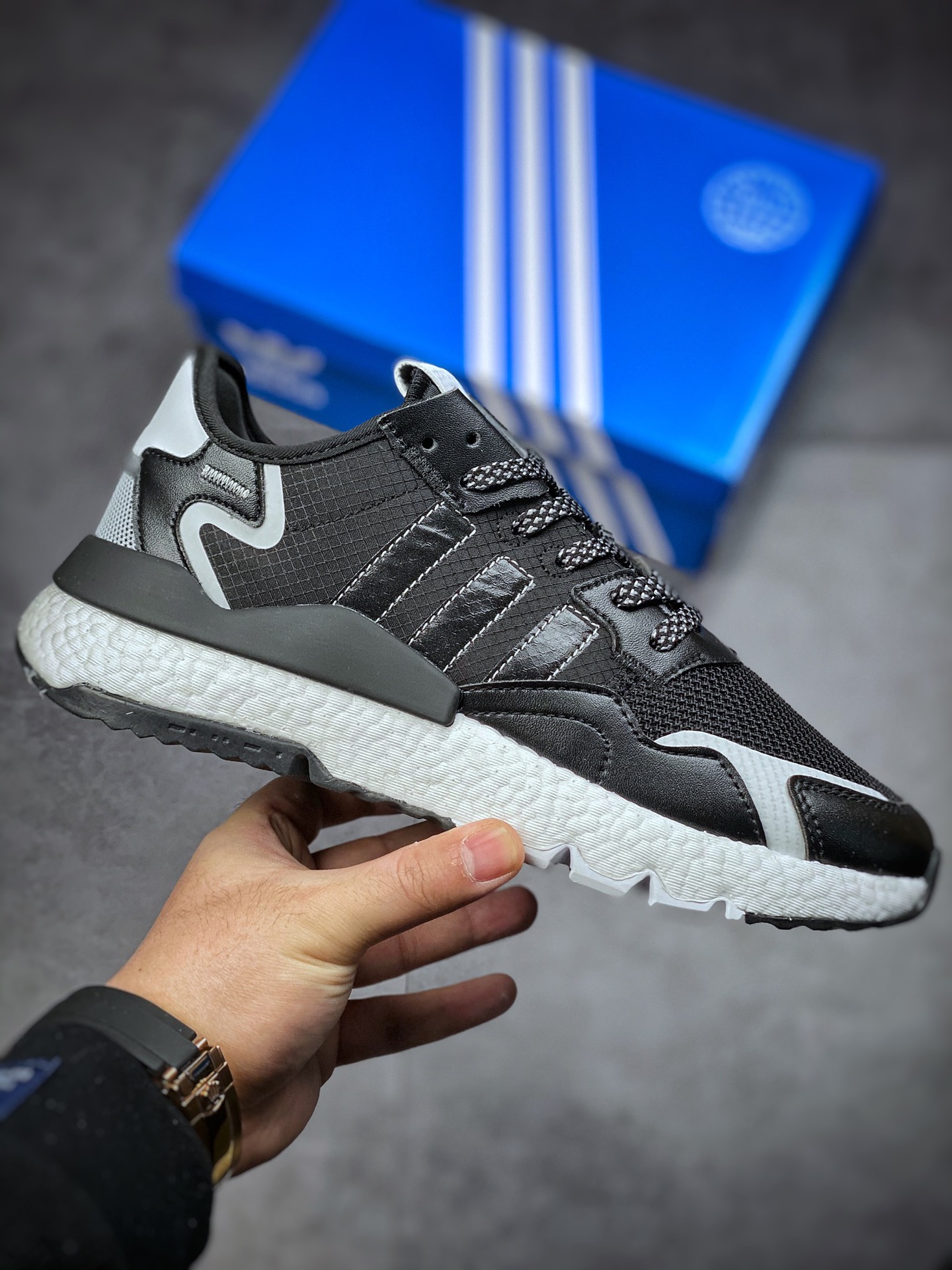 180  Adidas  Nite Jogger 2019 Boost 三叶草 联名夜行者FW2055XH