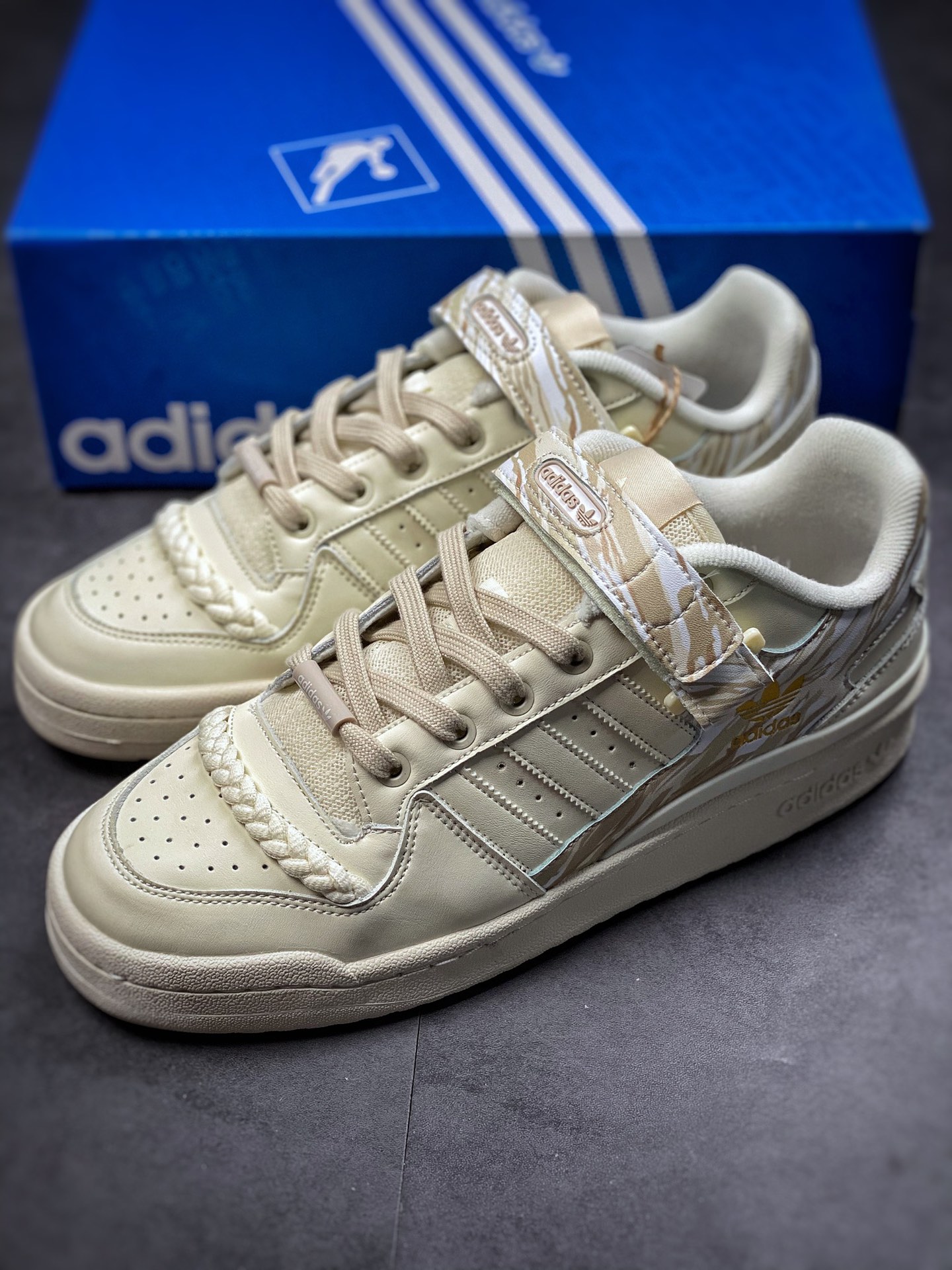 230  Adidas  Originals Forum Low 米黄迷彩 [原盒版] 纯原大厂出品GY6983