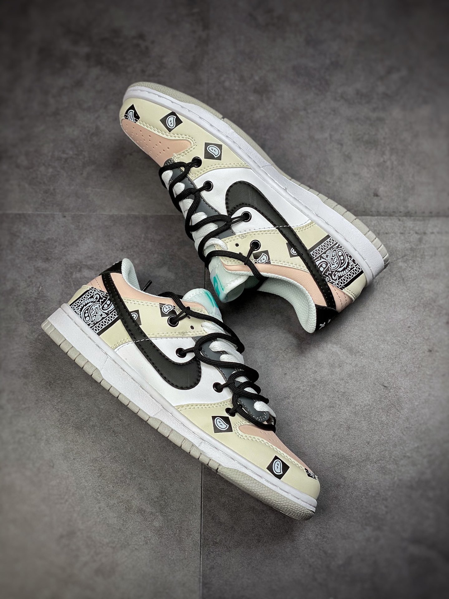 170  Nike Dunk Low “Retro”解构鞋带 Vibe风做旧 皮革 高街DD1503-009