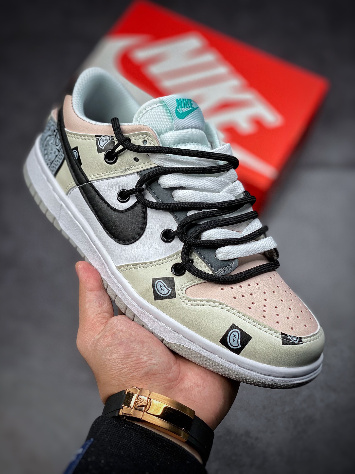 170  Nike Dunk Low “Retro”解构鞋带 Vibe风做旧 皮革 高街DD1503-009