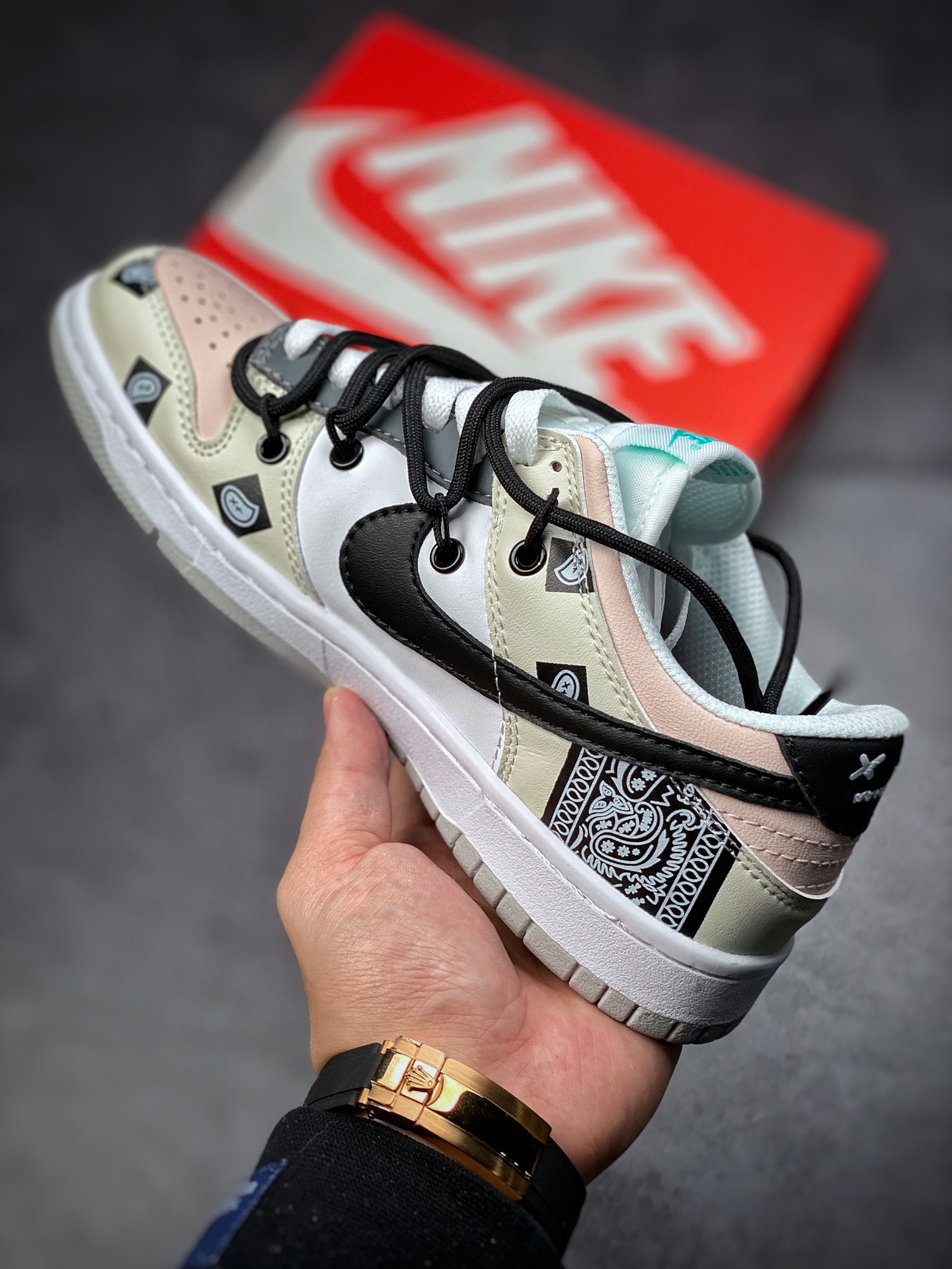 170  Nike Dunk Low “Retro”解构鞋带 Vibe风做旧 皮革 高街DD1503-009