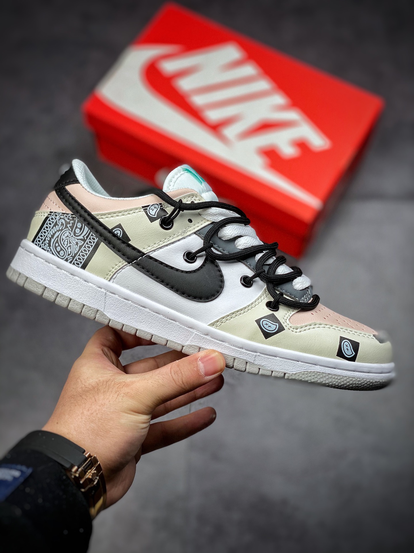 170  Nike Dunk Low “Retro”解构鞋带 Vibe风做旧 皮革 高街DD1503-009