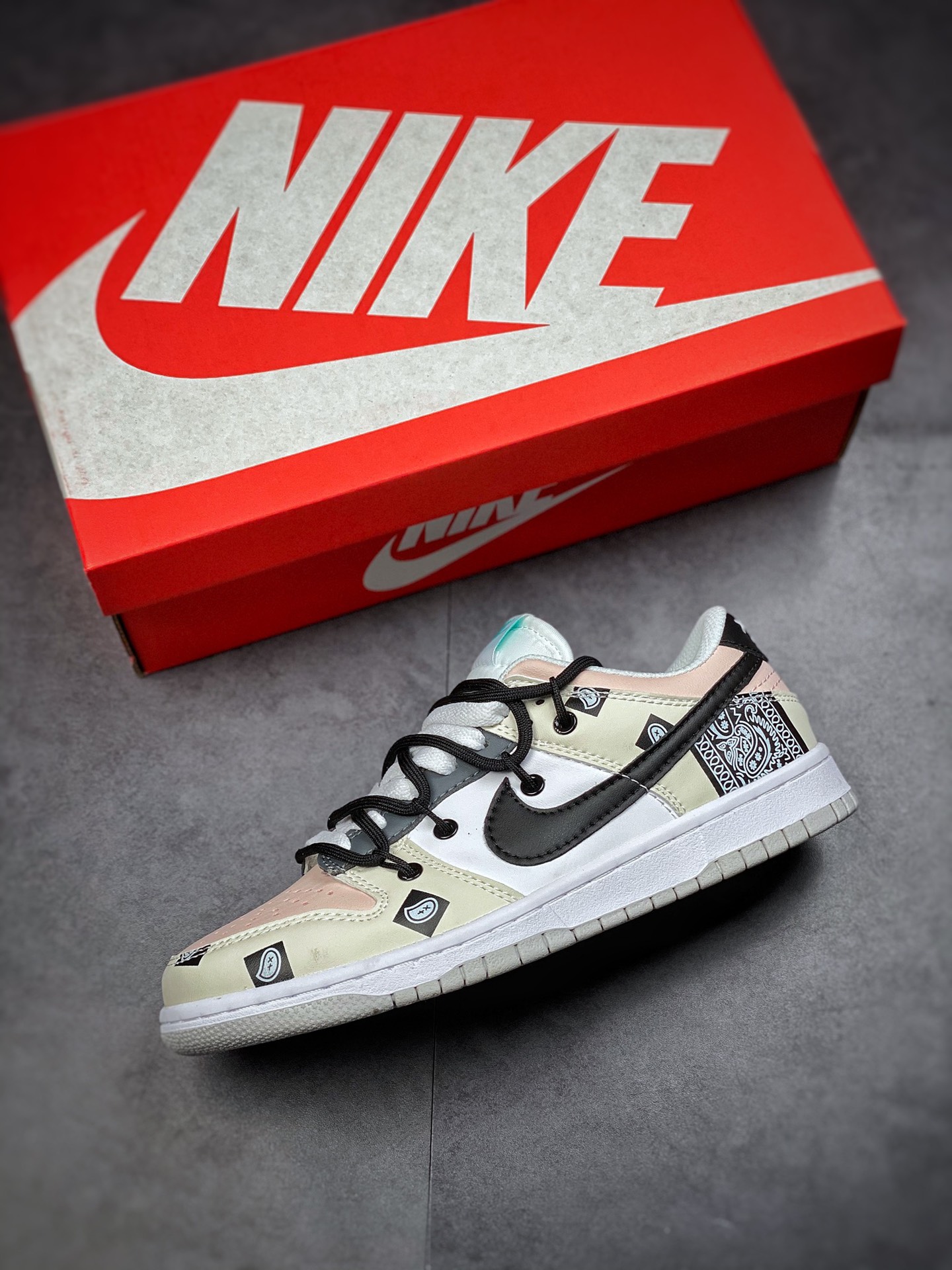 170  Nike Dunk Low “Retro”解构鞋带 Vibe风做旧 皮革 高街DD1503-009
