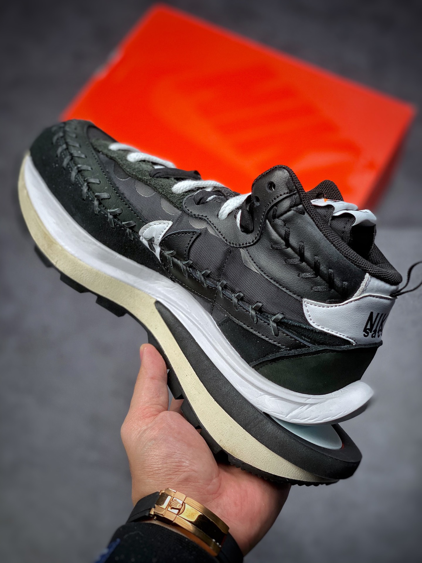 360  Jean Paul Gaultier x sacai x Nike VaporWaffle ”Sesame”  三方联名DH9186-001