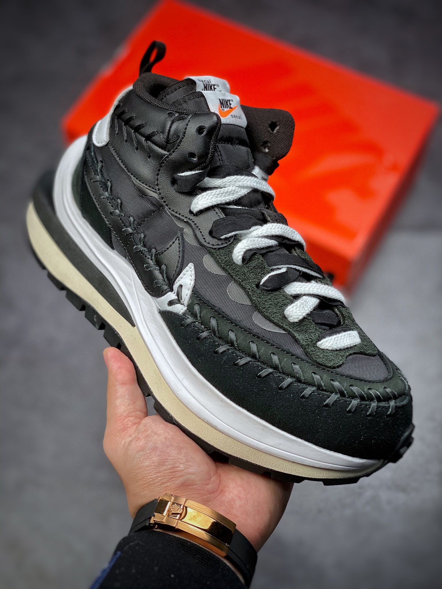 360  Jean Paul Gaultier x sacai x Nike VaporWaffle ”Sesame”  三方联名DH9186-001