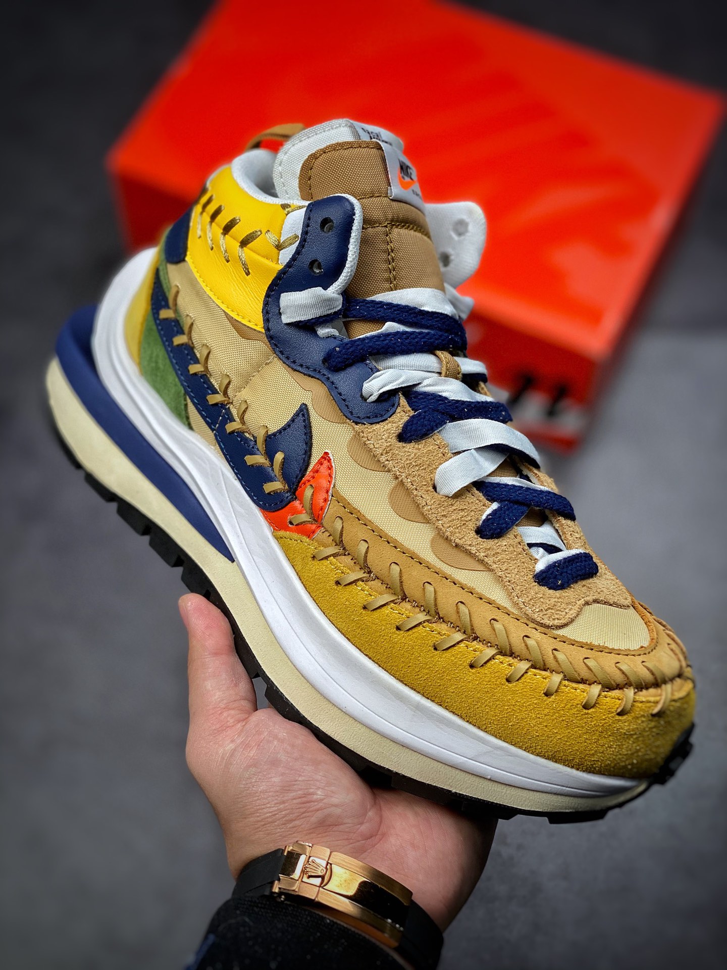 360  Jean Paul Gaultier x sacai x Nike VaporWaffle ”Sesame”  三方联名DH9186-200