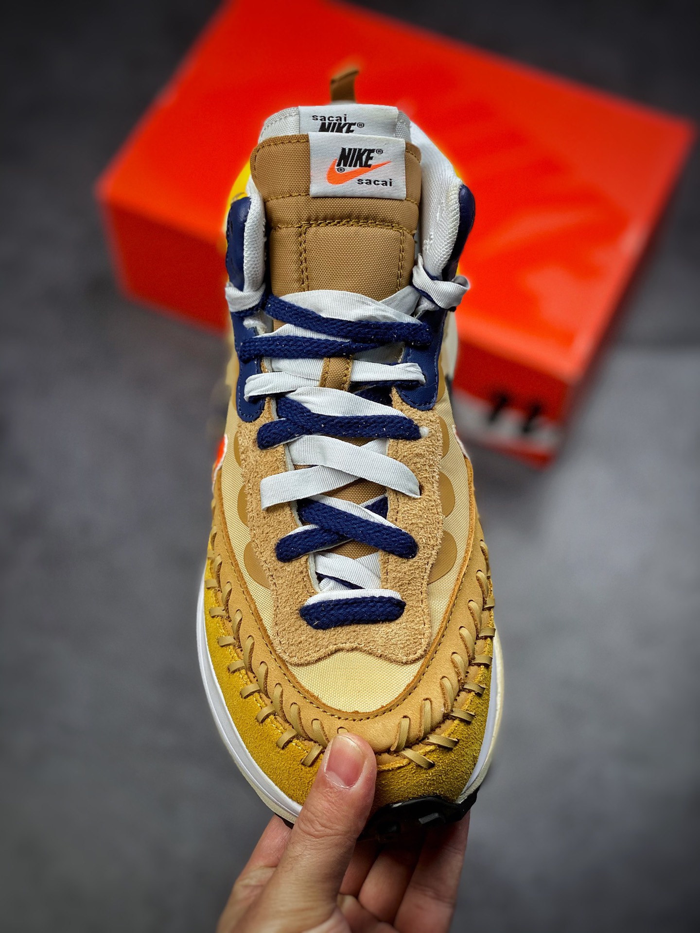 360  Jean Paul Gaultier x sacai x Nike VaporWaffle ”Sesame”  三方联名DH9186-200