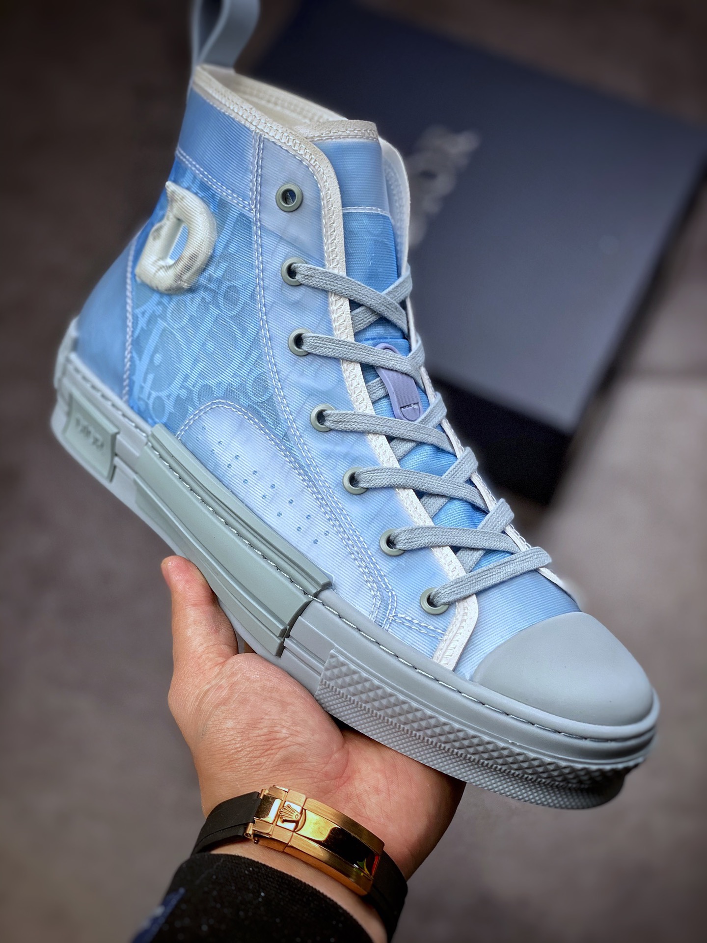 450 Dior B23 Oblique High Top Sneakers 芯片代购版迪奥高帮