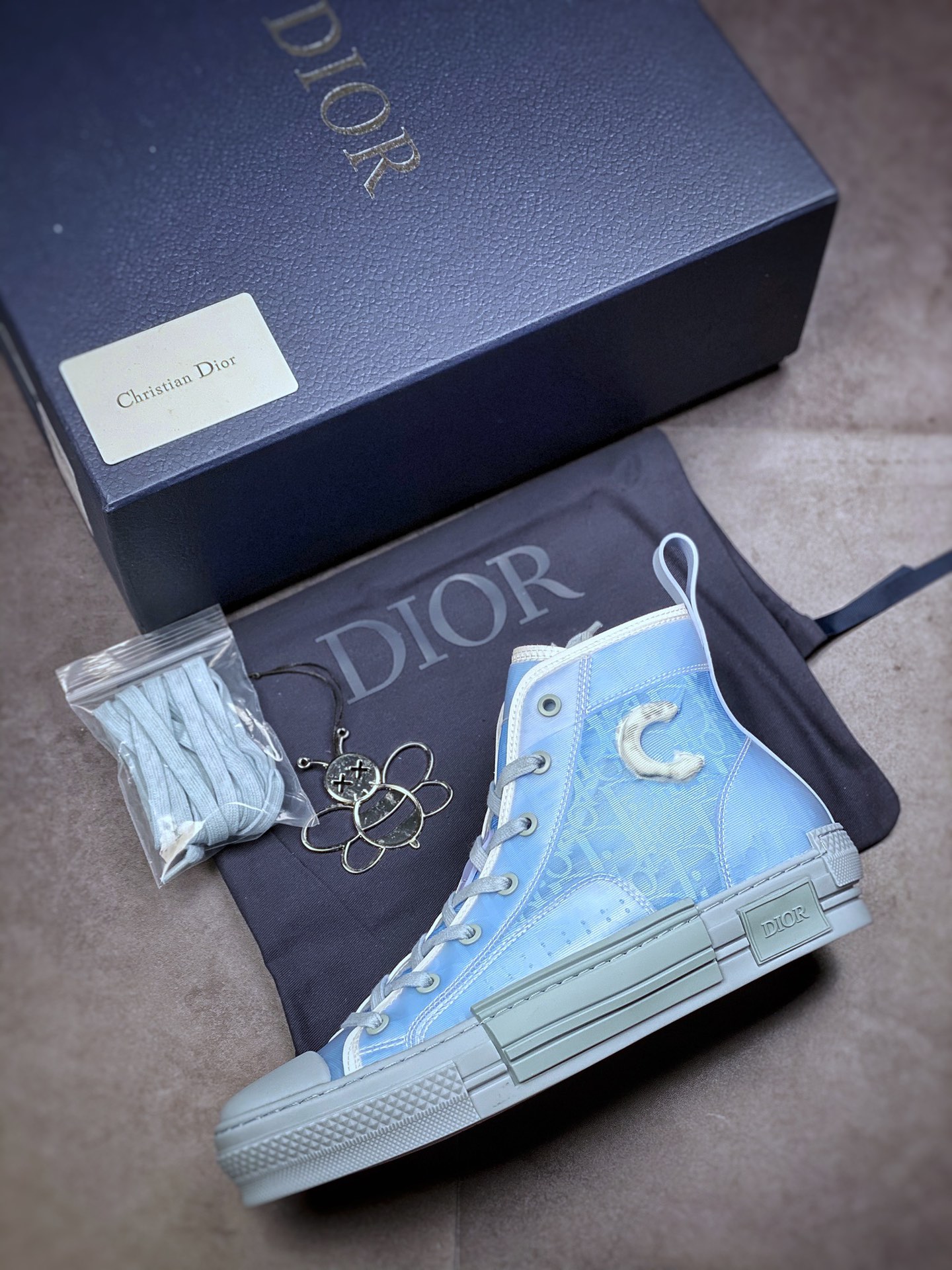 450 Dior B23 Oblique High Top Sneakers 芯片代购版迪奥高帮