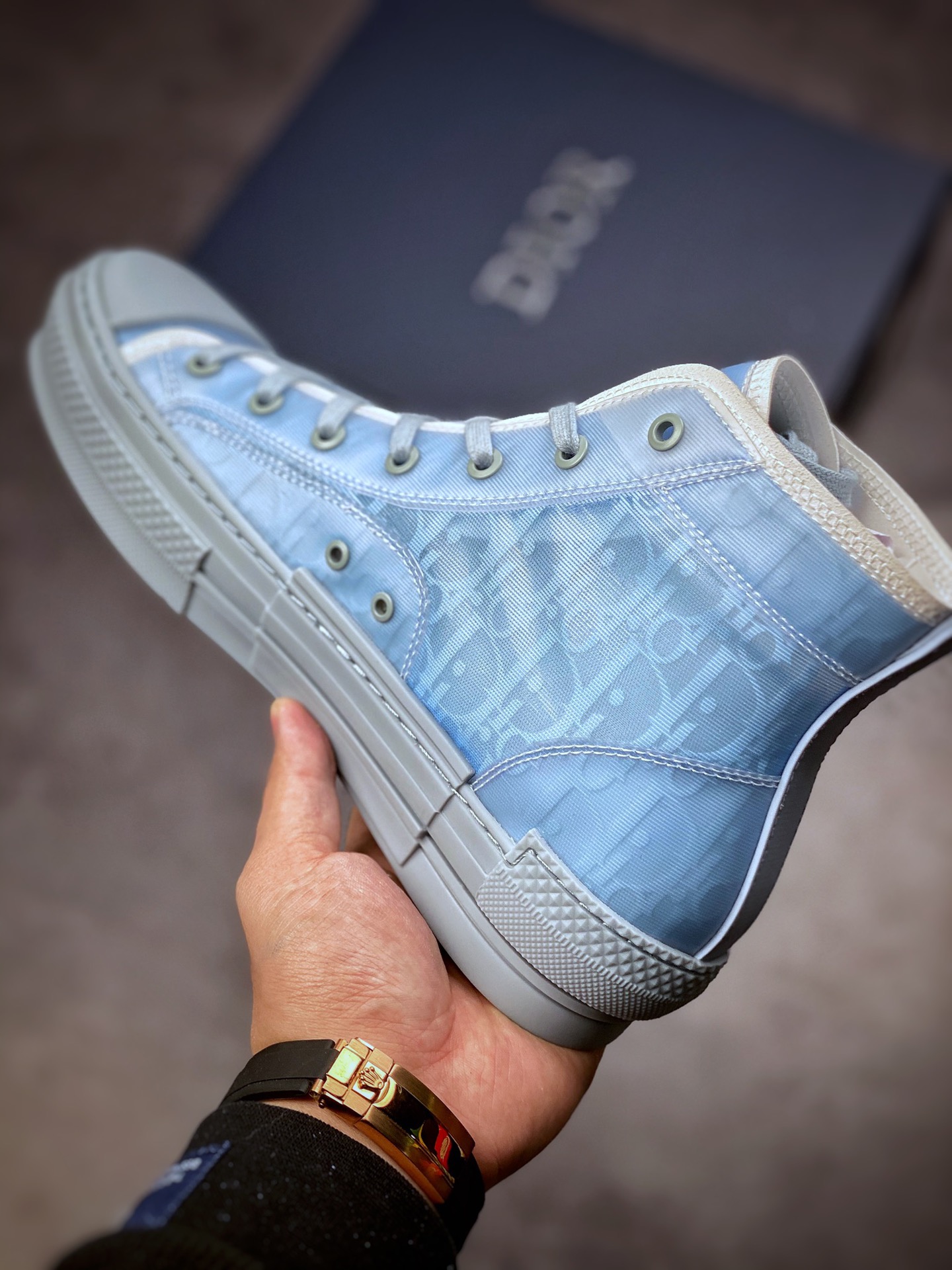 450 Dior B23 Oblique High Top Sneakers 芯片代购版迪奥高帮