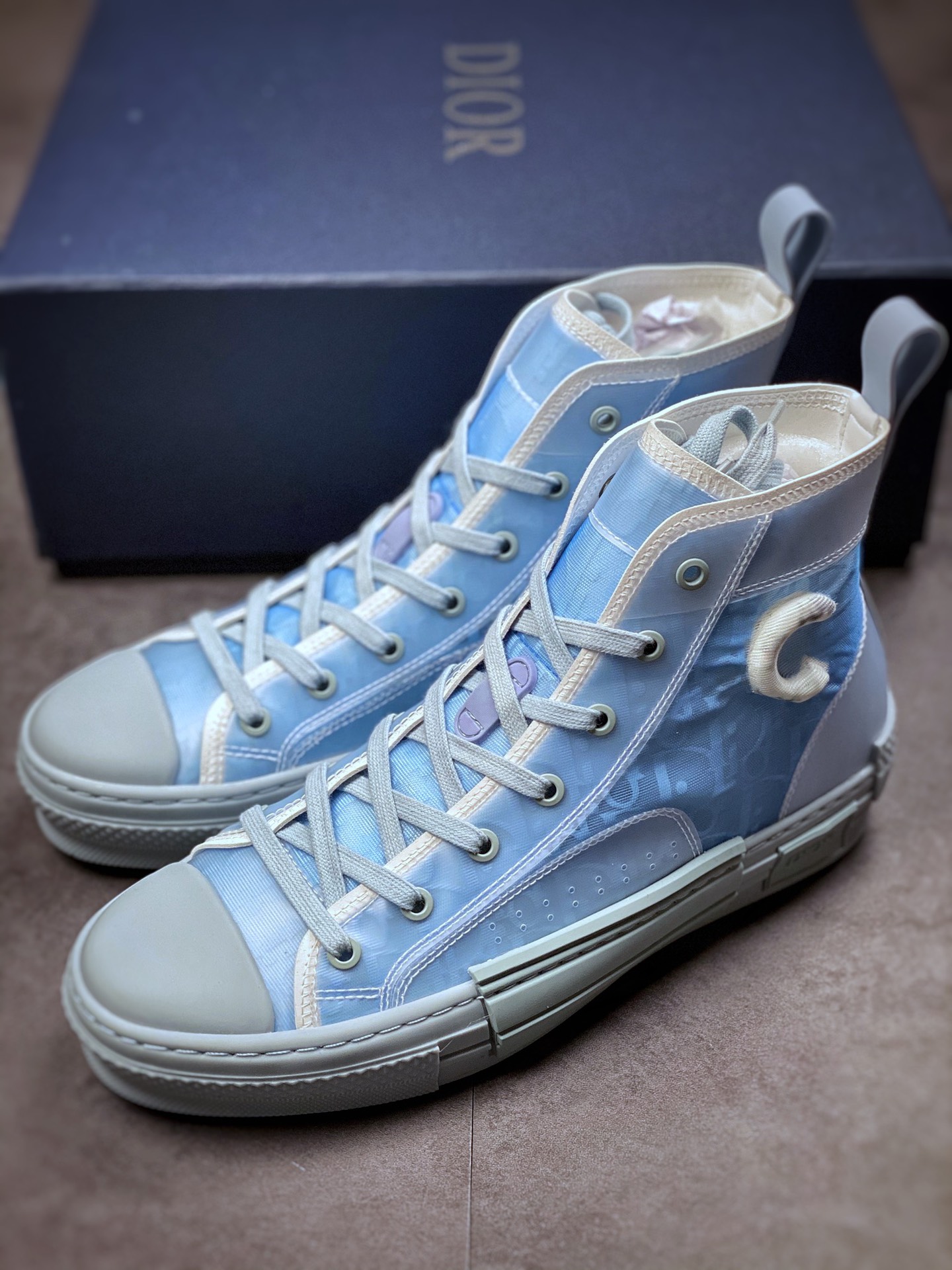 450 Dior B23 Oblique High Top Sneakers 芯片代购版迪奥高帮