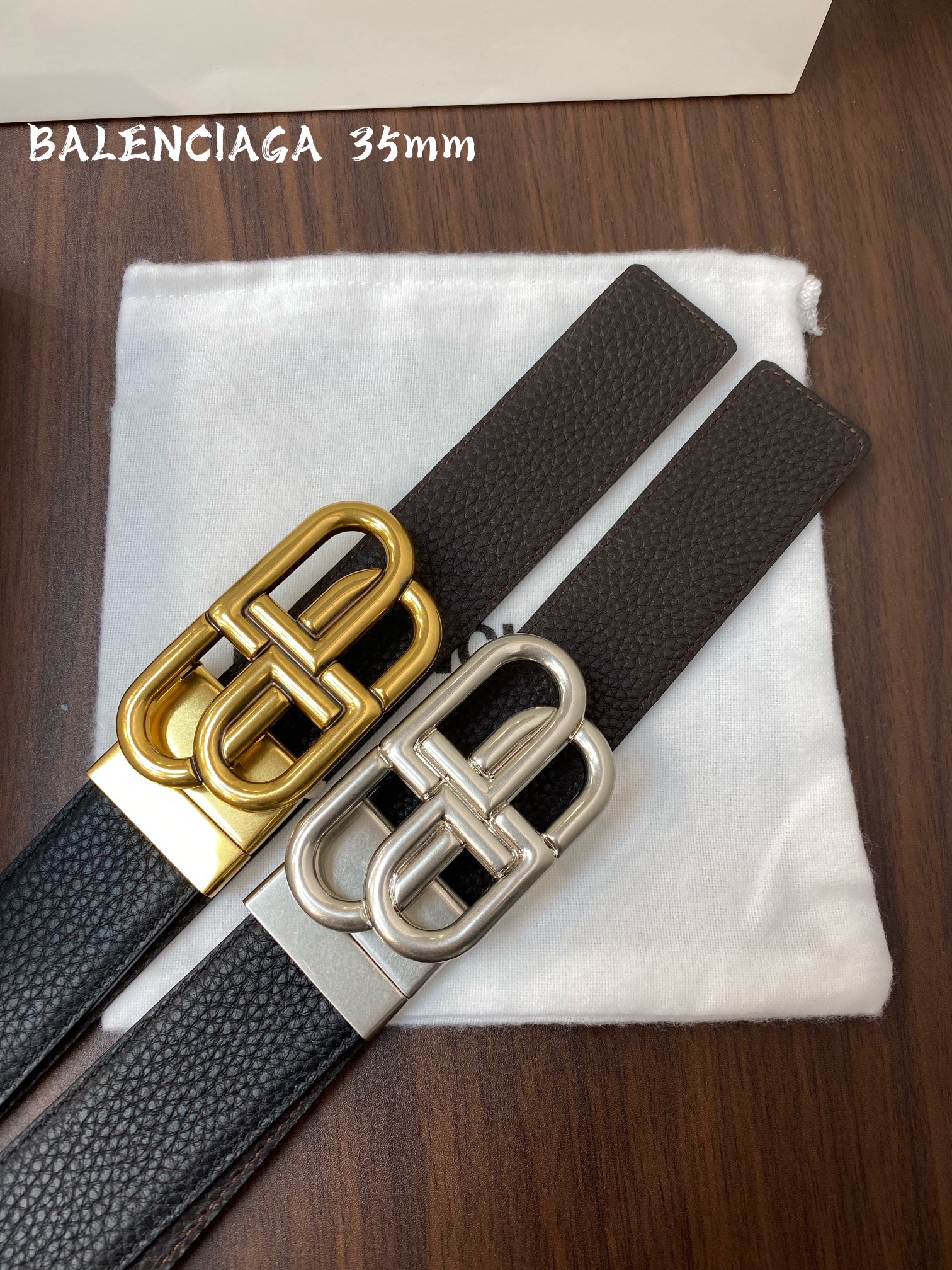 [Balenciaga Belts]Balenciaga 2025 new belt double-sided top calfskin with retr