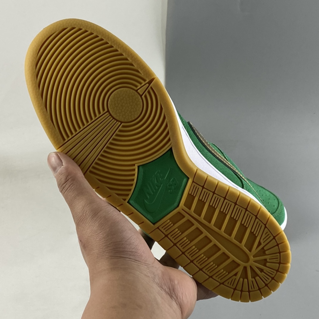 P380  Nk SB Dunk Low 四叶草绿金联名扣篮系列复古低帮板鞋 BQ6817-303