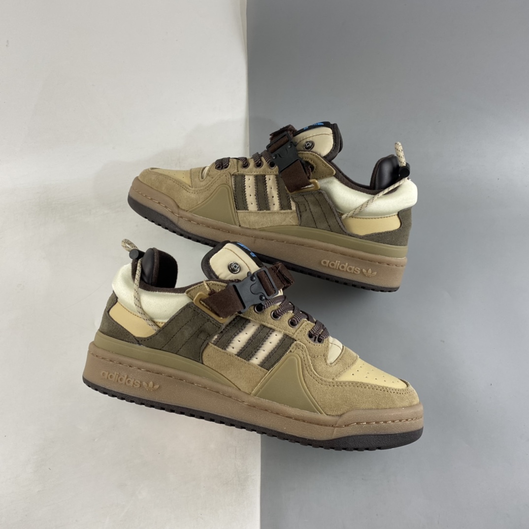 P220  Bad Bunny x Ad Forum Buckle Low”Tiffany Easter Egg”罗马系列机能搭扣板鞋 GW0264