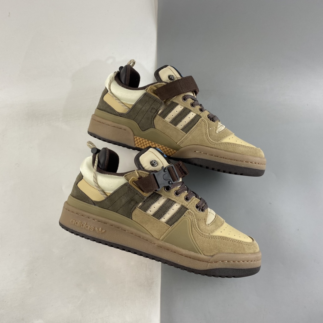 P220  Bad Bunny x Ad Forum Buckle Low”Tiffany Easter Egg”罗马系列机能搭扣板鞋 GW0264