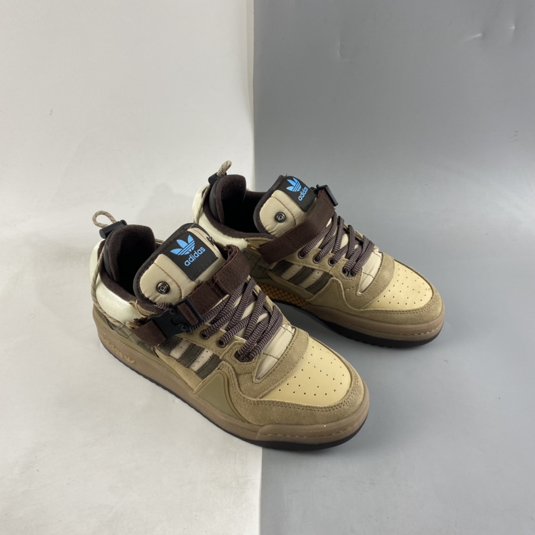 P220  Bad Bunny x Ad Forum Buckle Low”Tiffany Easter Egg”罗马系列机能搭扣板鞋 GW0264