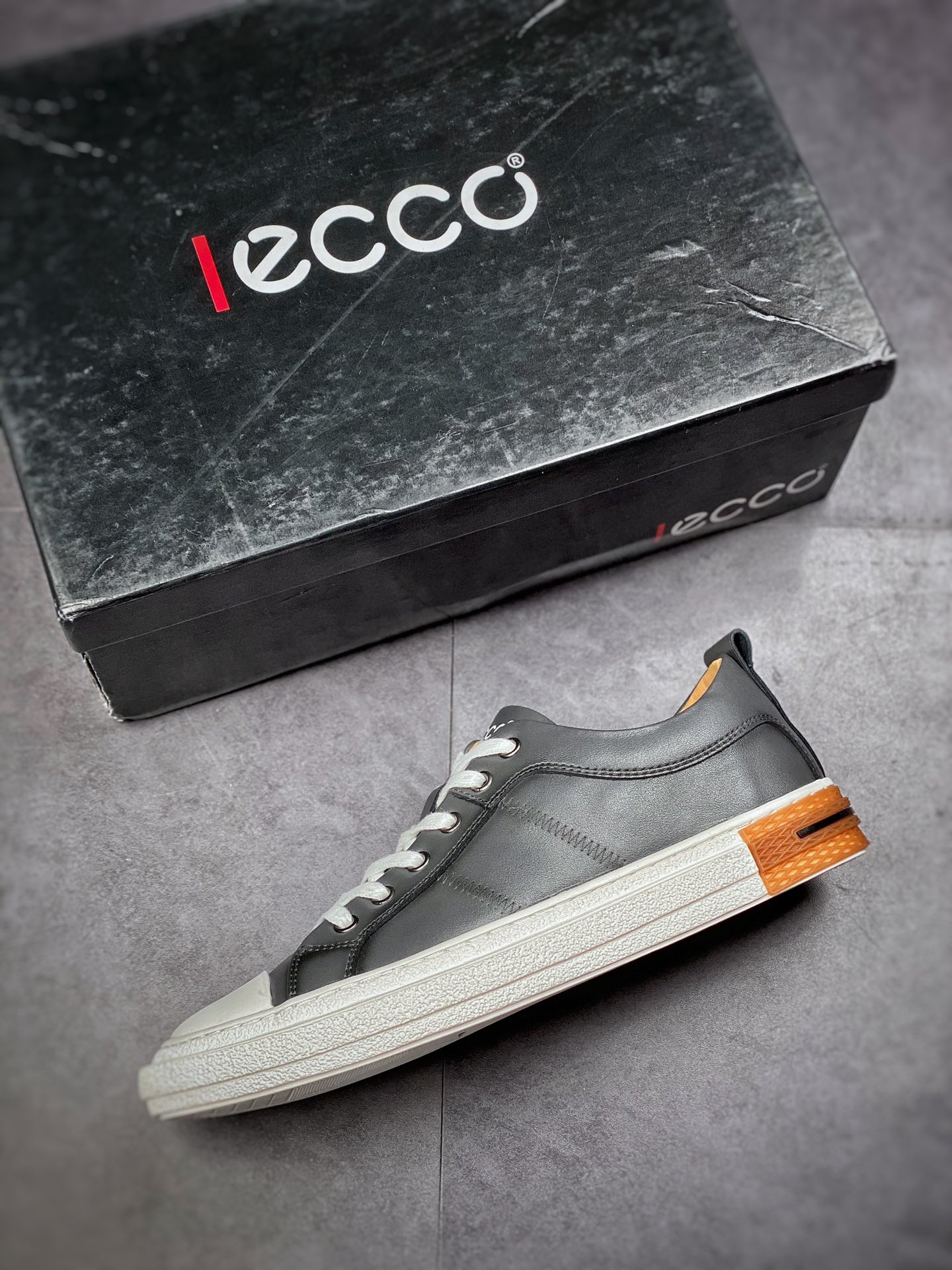 240 ECCO 爱步黄景瑜同款休闲小皮鞋