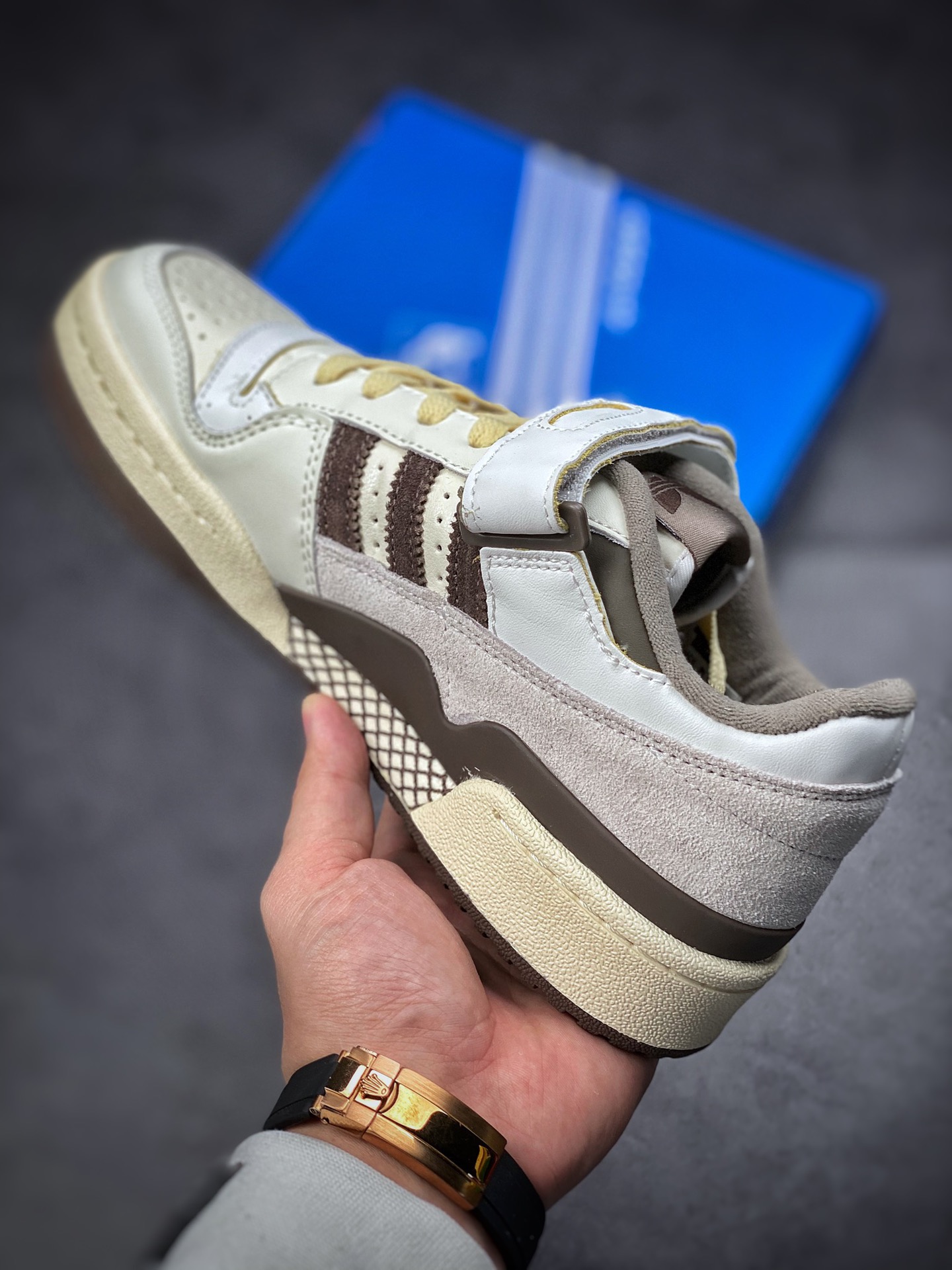 180  Adidas  Originals Forum Low 白棕色 摩卡 男女潮流头层皮休闲鞋GX4567