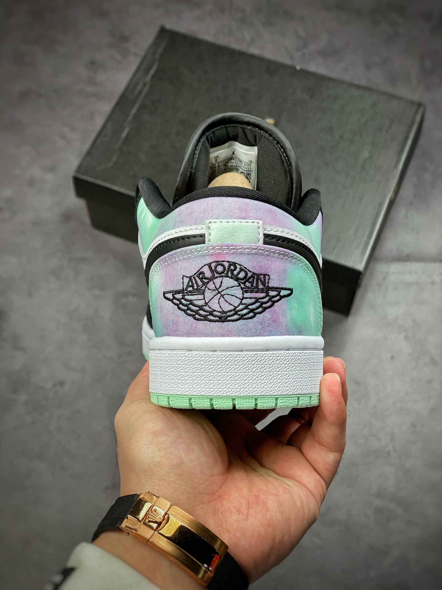 200  Air Jordan 1 Low 黑绿扎染 配色 + 不俗质感DM1199-100