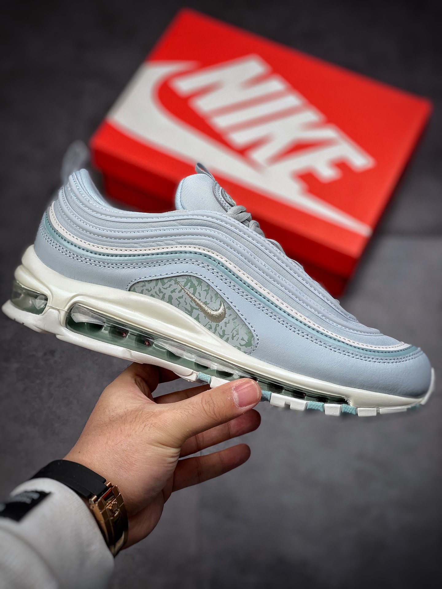 240  Nike Air Max 97 SE 暗光蓝 子弹气垫运动跑步鞋 DJ5434-400