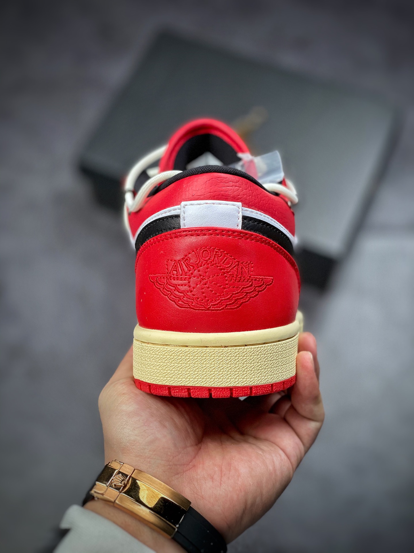 240  Air Jordan 1 Low 芝加哥解构鞋带 低帮复古文化休闲运动篮球鞋553558-118